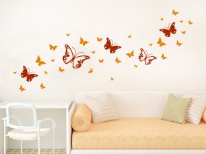 برچسب دکور تزئینات پروانه ای برچسب دیواری اتاق دخترانه