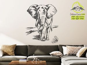 برچسب دیواری فیل