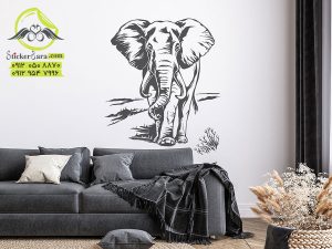 برچسب دیواری فیل