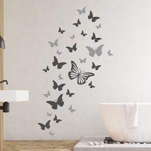 برچسب دیواری پروانه های تزئینی