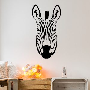 سر گورخر برچسب دیواری