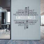 عکس برچسب دیواری ابر کلمه با نام شرکت
