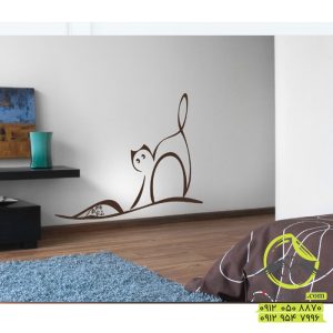 برچسب دیواری موش و گربه