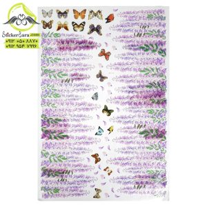 استیکر دیواری قرنیزی گل لاوندور