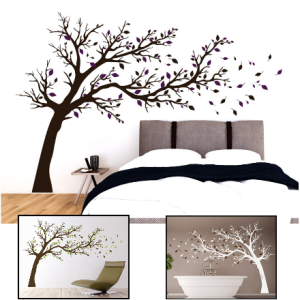 استیکر درخت برای دیوار اتاق خواب
