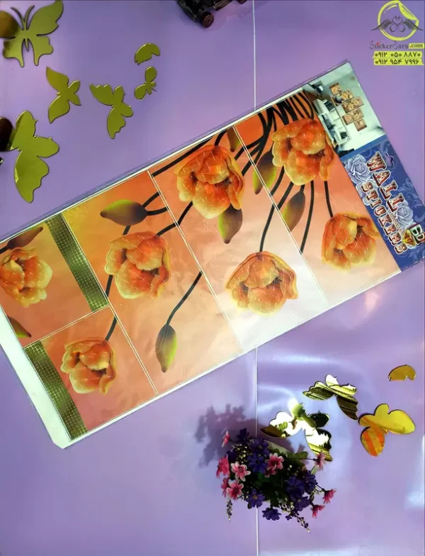 برچسب گل 5 تکه - Image 2