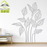 عکس برچسب برای دیوار برگ های استوایی