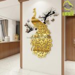آینه طرح طاوس زیبا عشق دو رنگ