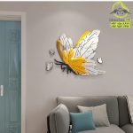 استیکر آینه ای دیواری پروانه سه بعدی