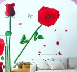استیکر دیواری گل رز