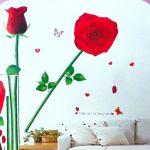 استیکر دیواری گل رز