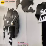 ساعت دیواری نقشه جهان چوبی (بدونه زیرکار) - Image 2