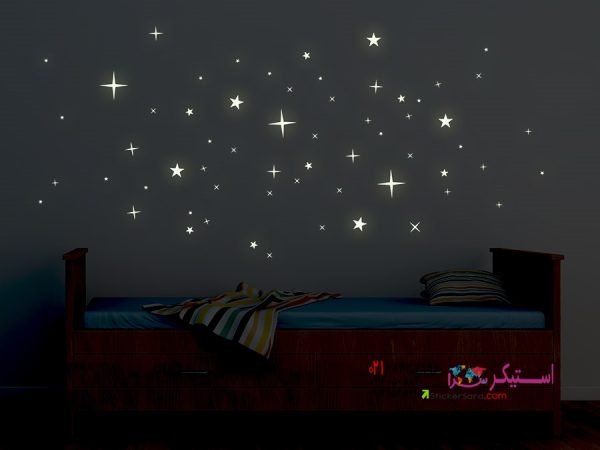 برچسب دیواری ستاره ای شب تاب - Image 3