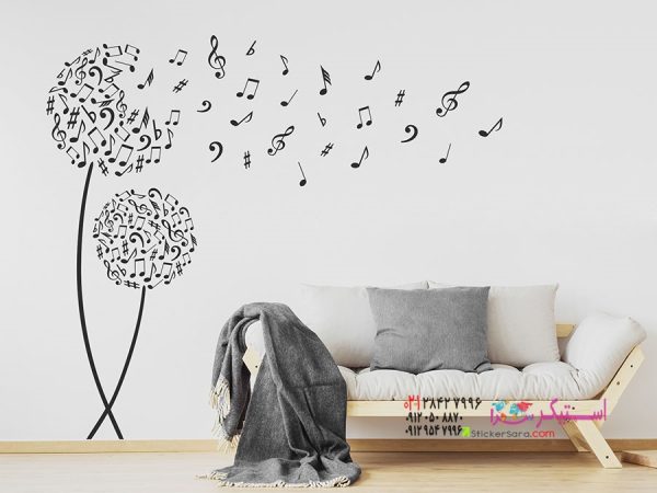 برچسب دیواری نت‌های در حال پرواز - Image 3