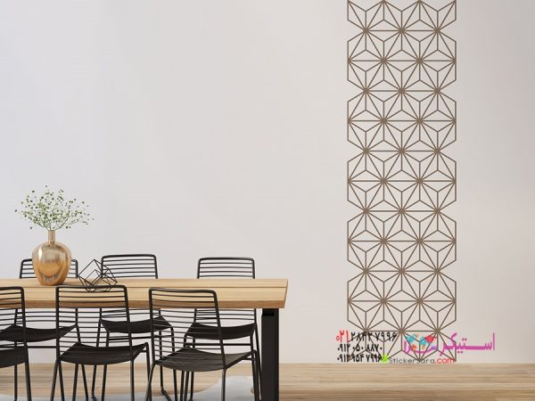 بنر دیواری، برچسب دیواری، تزئینات هندسی - تصویر 3