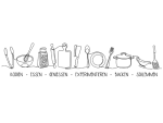 کلمات تزئینی آشپزخانه با استیکر دیواری - Image 2