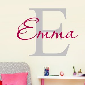 عکس استیکر دیواری حروف و نام کودک