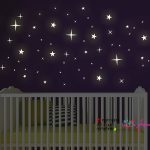 عکس برچسب دیواری ستاره شب تاب