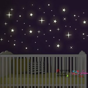 عکس برچسب دیواری ستاره شب تاب