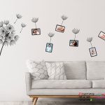 برچسب دیواری قاصدک با قاب عکس