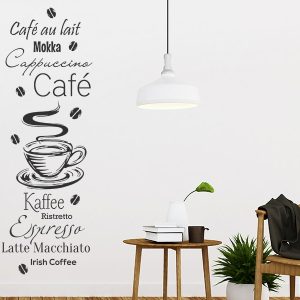 عکس برچسب دیواری کافه لاو