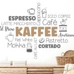 برچسب دیواری انواع قهوه