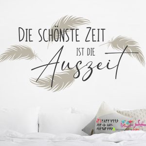 عکس برچسب دیواری زیباترین زمان تزیین دیوار با پر برای دیوارهای اتاق خواب برچسب دیواری جمله نوشته زیباترین زمان