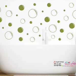 عکس مجموعه حباب صابون برچسب دیواری