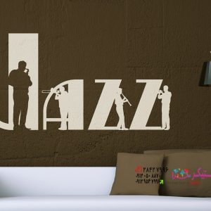 عکس برچسب دیواری جاز