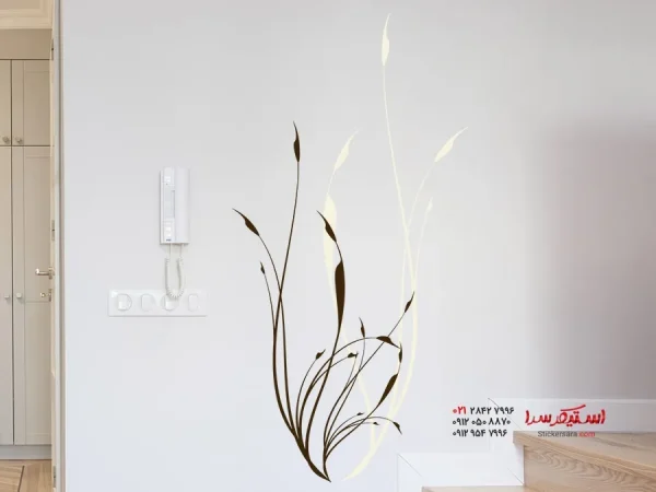 برچسب دیواری طرح نی - Image 4