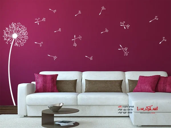 برچسب دیواری قاصدک با چتر - Image 4