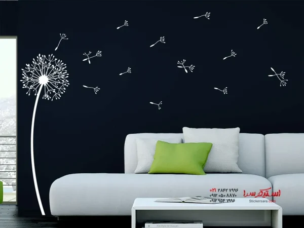 برچسب دیواری قاصدک با چتر - Image 3