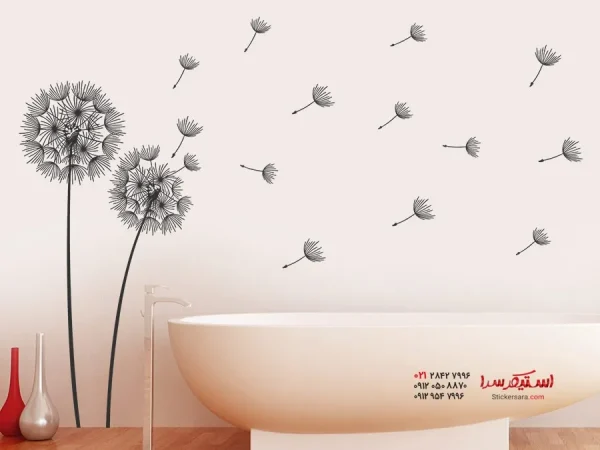 برچسب دیواری قاصدک‌ها در باد - تصویر 2