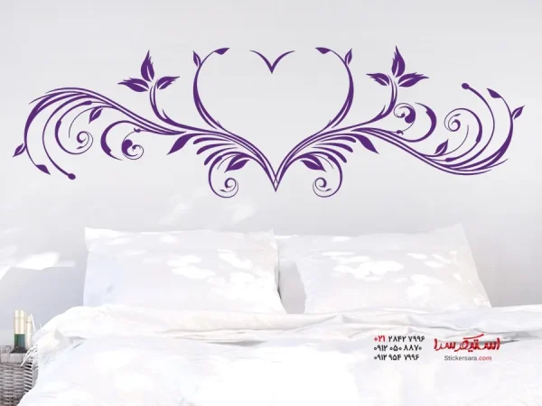 برچسب دیواری طرح قلب - Image 3