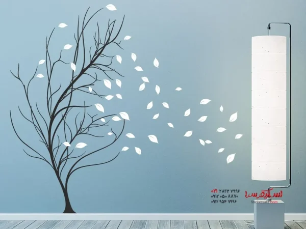 برچسب دیواری درخت در باد - Image 3