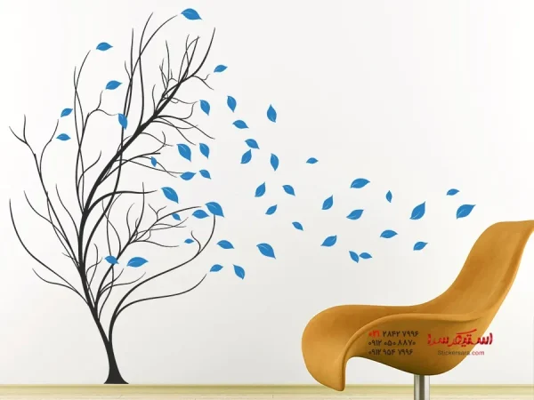 برچسب دیواری درخت در باد - Image 4