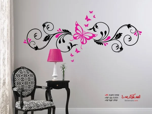برچسب دیواری طرح پروانه - Image 4