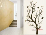 برچسب دیواری درخت با طرح پرندگان - Image 2