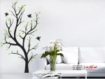 برچسب دیواری درخت با طرح پرندگان - Image 3