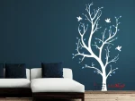 برچسب دیواری درخت با طرح پرندگان - Image 4