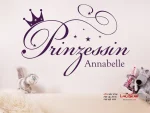 برچسب دیواری پرنسس با اسم - Image 2