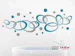 برچسب دیواری دایره‌ای بیضی - Image 3