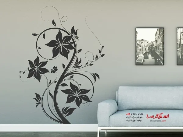 برچسب دیواری طرح گل جادویی - Image 2