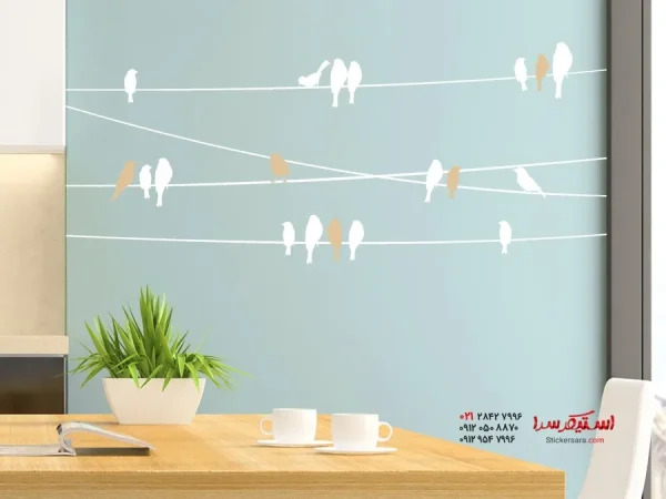 برچسب دیواری: پرندگان نشسته - Image 2