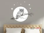 برچسب دیواری طرح جغد شب - Image 2