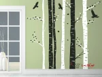برچسب دیواری تنه درخت توس دو رنگ - Image 3