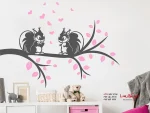 برچسب دیواری: شاخه دو رنگ با طرح سنجاب - Image 2