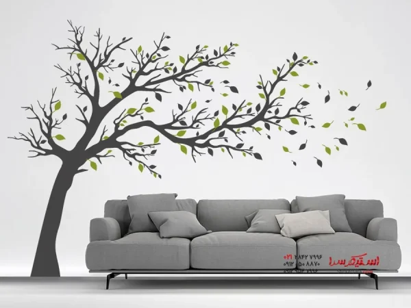 برچسب دیواری درخت بزرگ در باد - Image 4