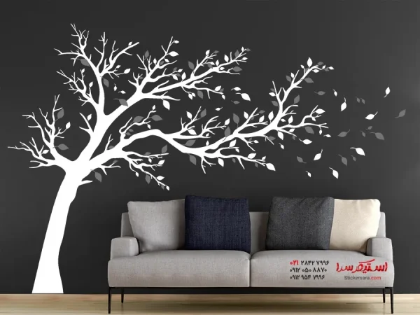 برچسب دیواری: درخت بزرگ در باد - Image 3