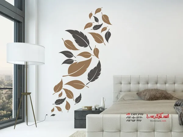 مجموعه برچسب دیواری برگ‌ها - Image 3